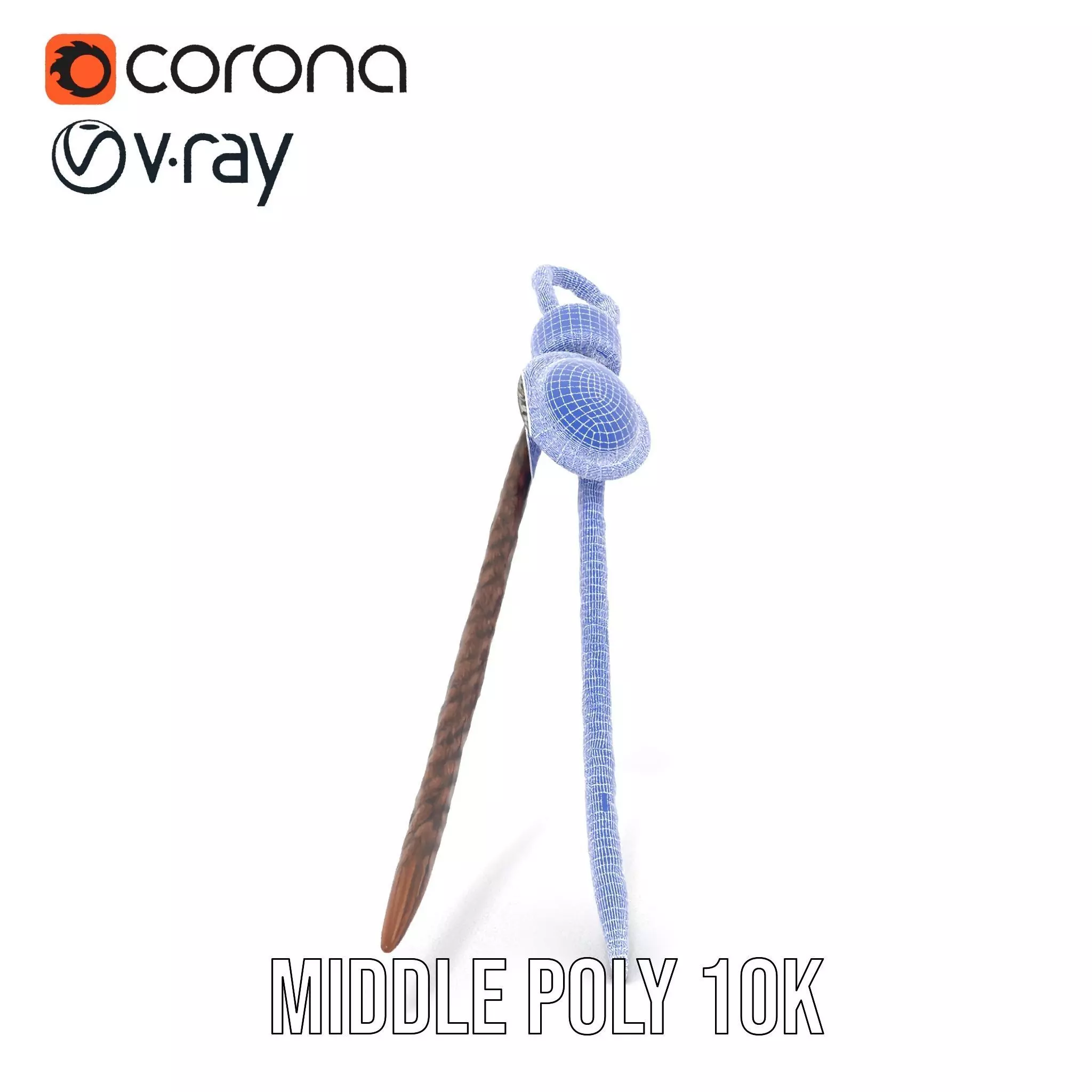 Turquoise Leather Bolo Tie model pack Low-poly 3D model_30