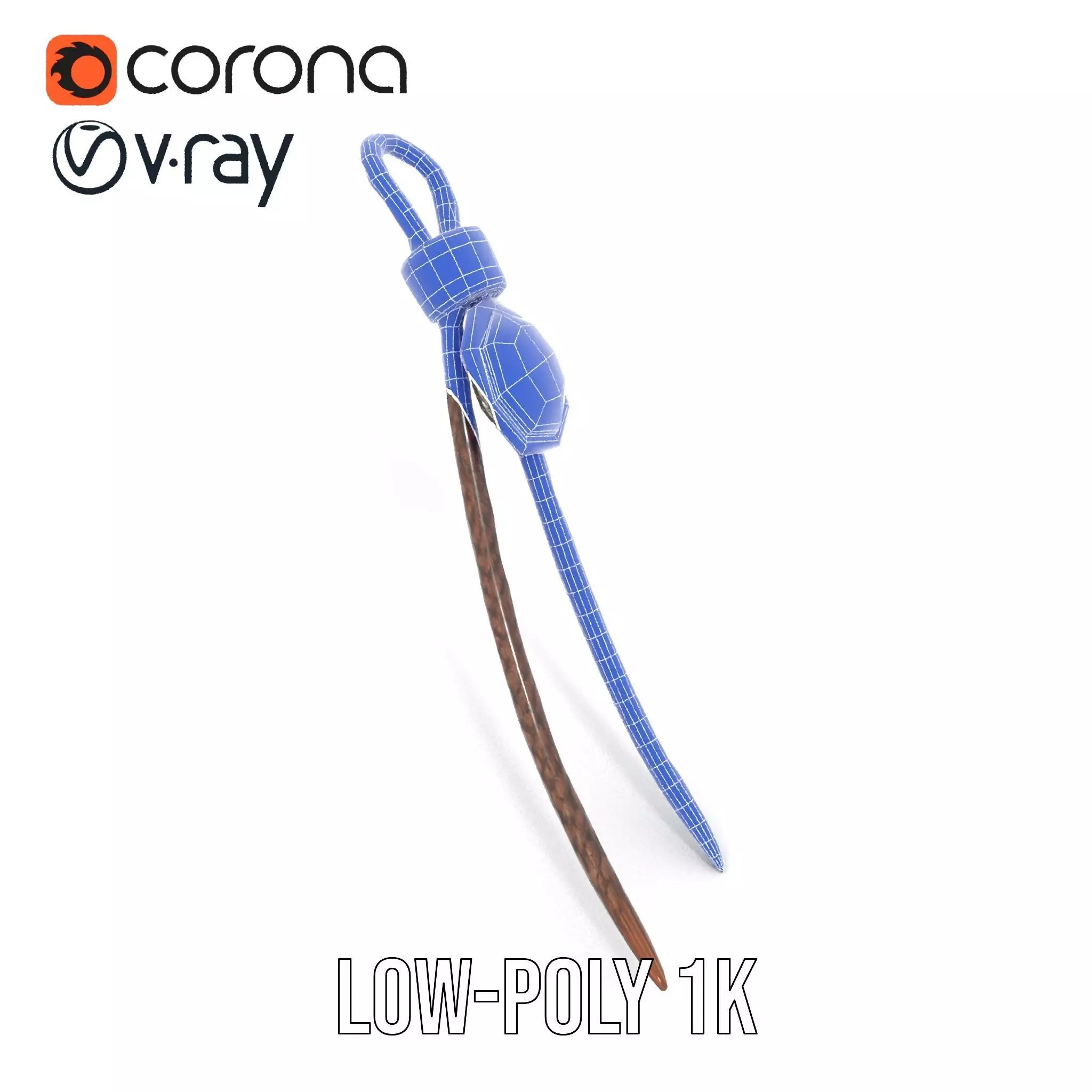 Turquoise Leather Bolo Tie model pack Low-poly 3D model_12