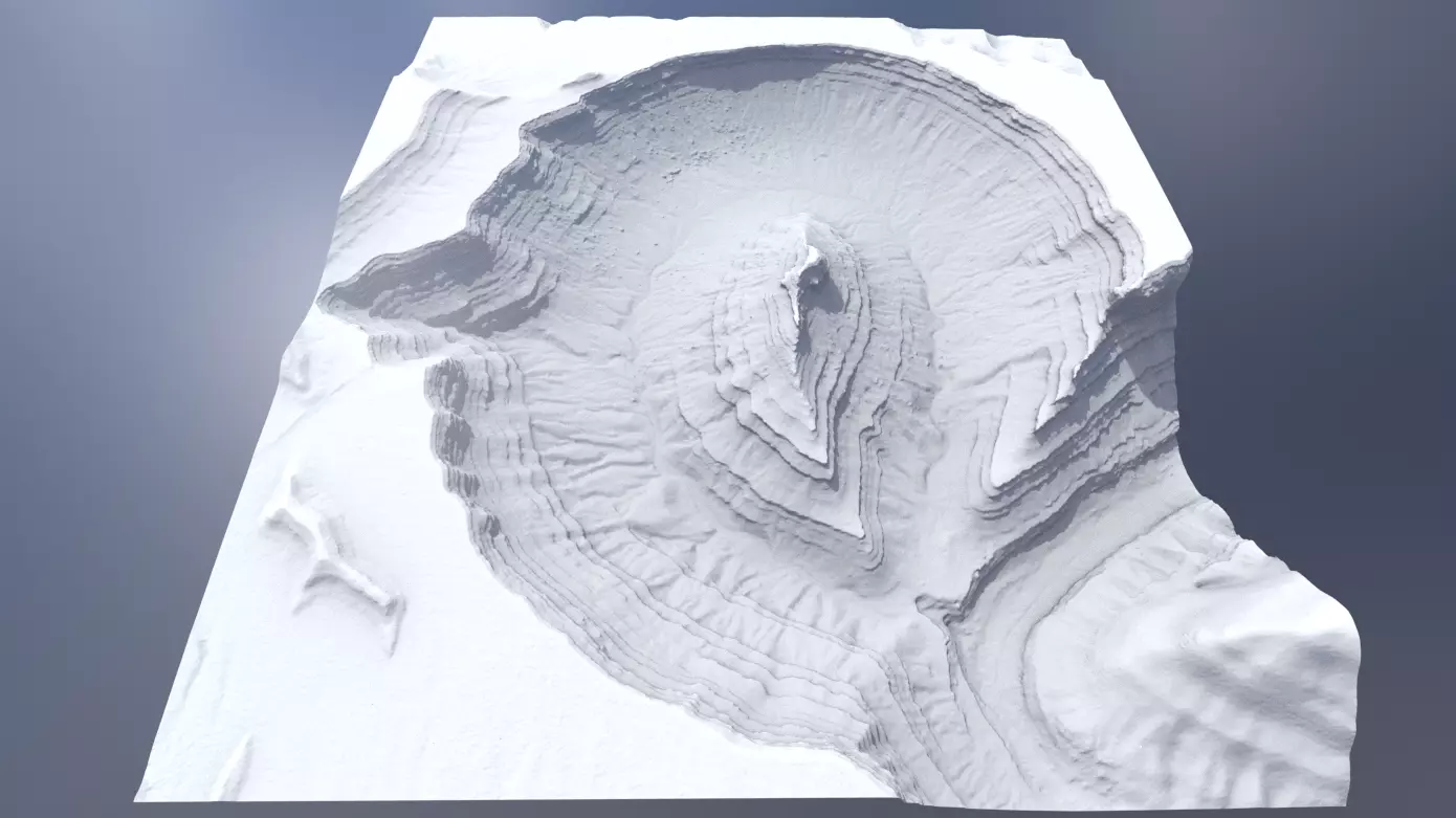 Ancient Dry River Multipurpose 3D Terrain Model 3D model_19