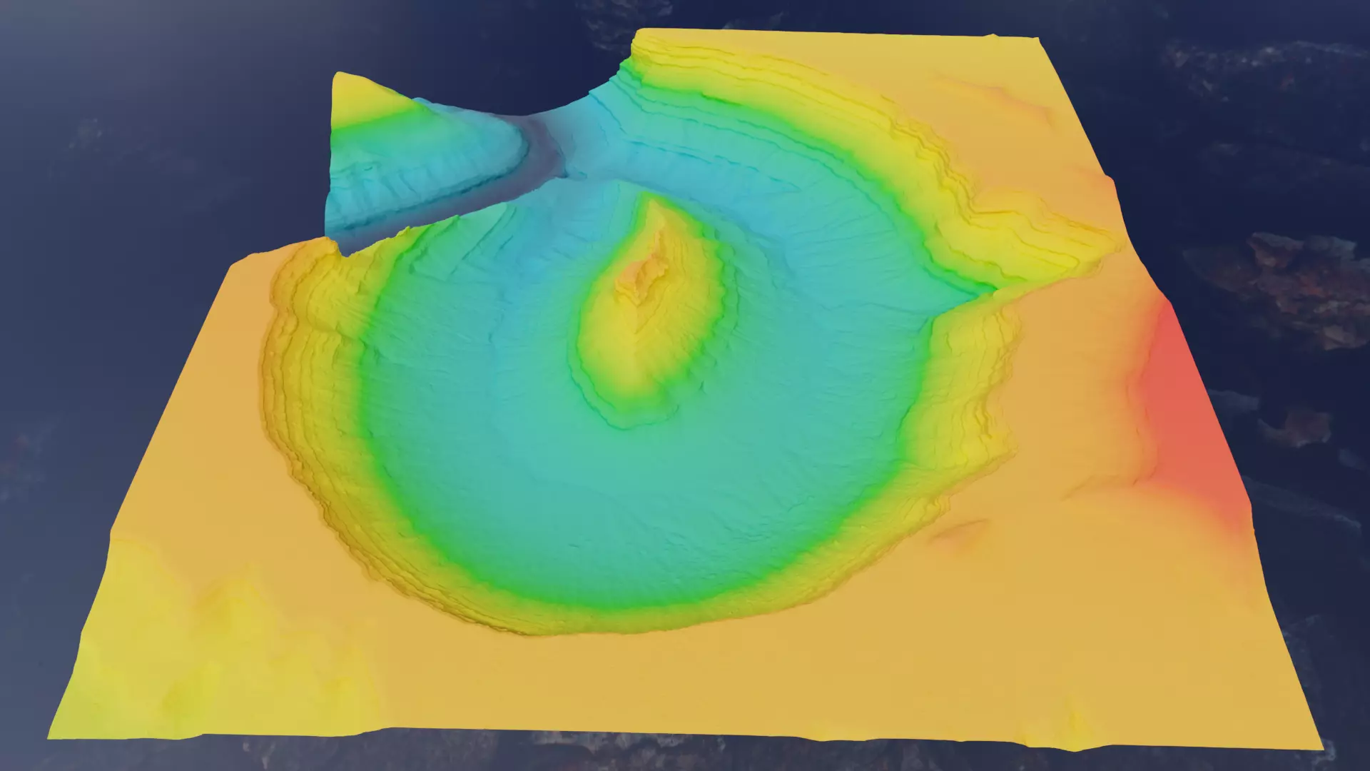 Ancient Dry River Multipurpose 3D Terrain Model 3D model_7