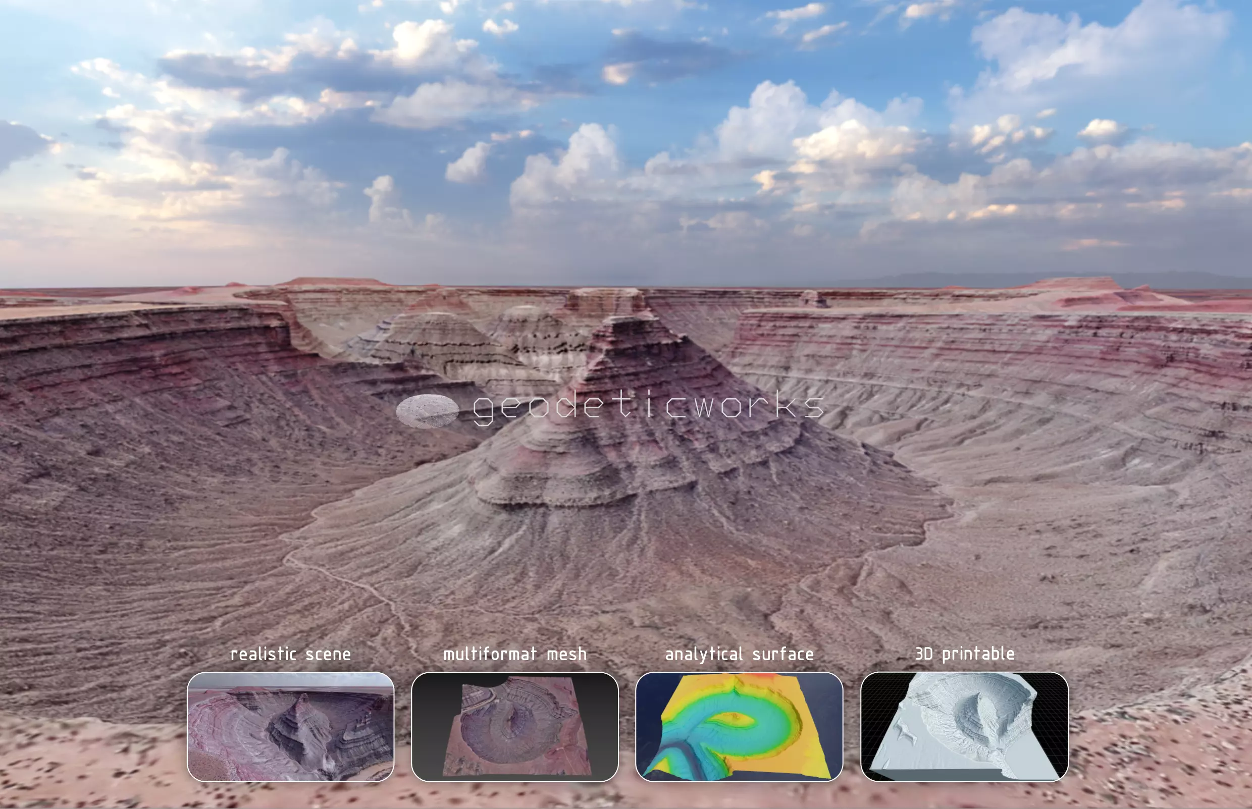 Ancient Dry River Multipurpose 3D Terrain Model 3D model_0