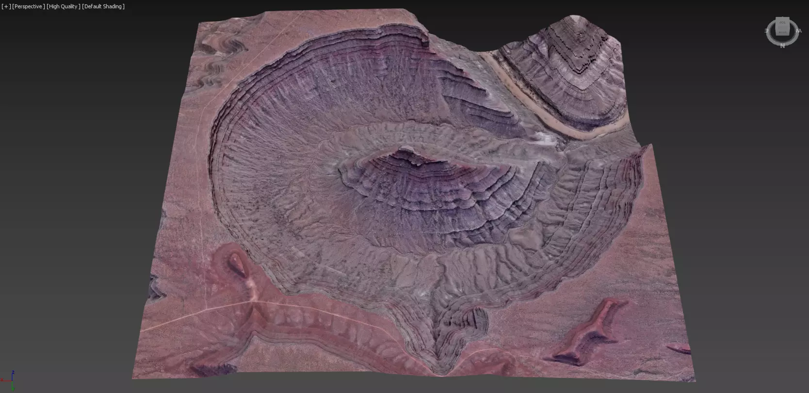 Ancient Dry River Multipurpose 3D Terrain Model 3D model_28