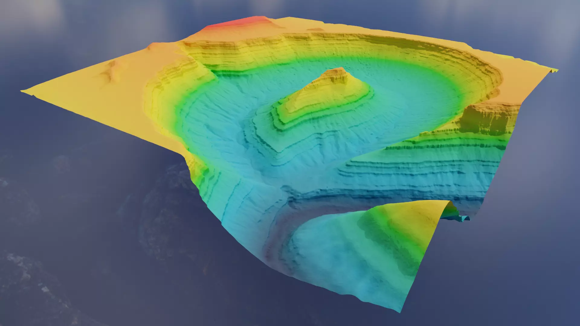 Ancient Dry River Multipurpose 3D Terrain Model 3D model_10