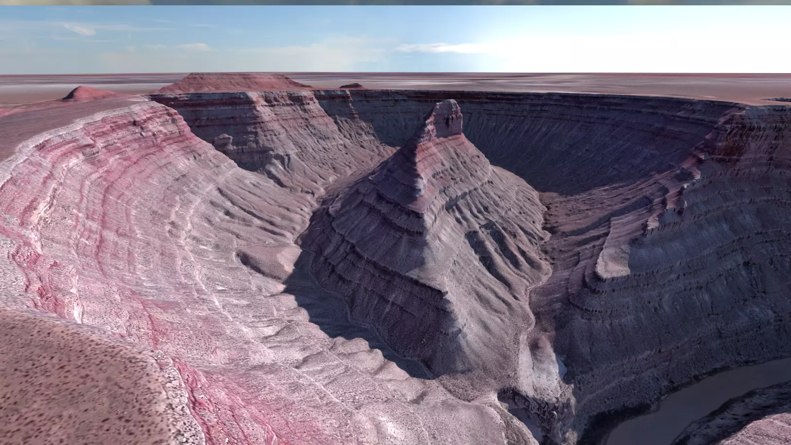 Ancient Dry River Multipurpose 3D Terrain Model 3D model_11