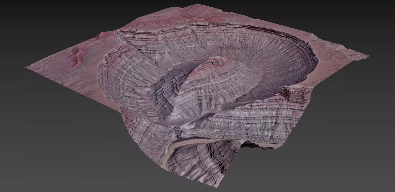 Ancient Dry River Multipurpose 3D Terrain Model 3D model_25