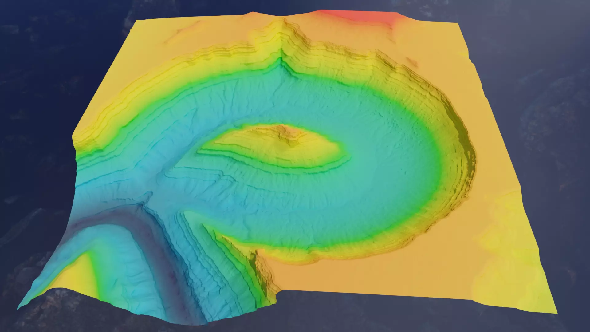 Ancient Dry River Multipurpose 3D Terrain Model 3D model_6