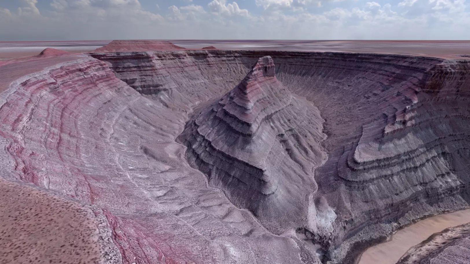 Ancient Dry River Multipurpose 3D Terrain Model 3D model_12