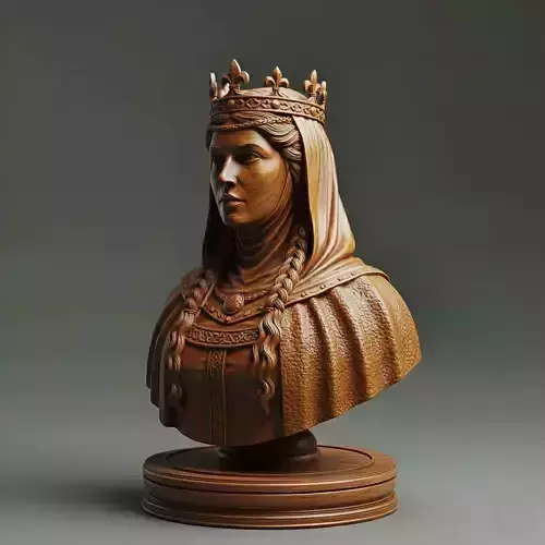 Medieval British Queen Guinevere Chess Piece 