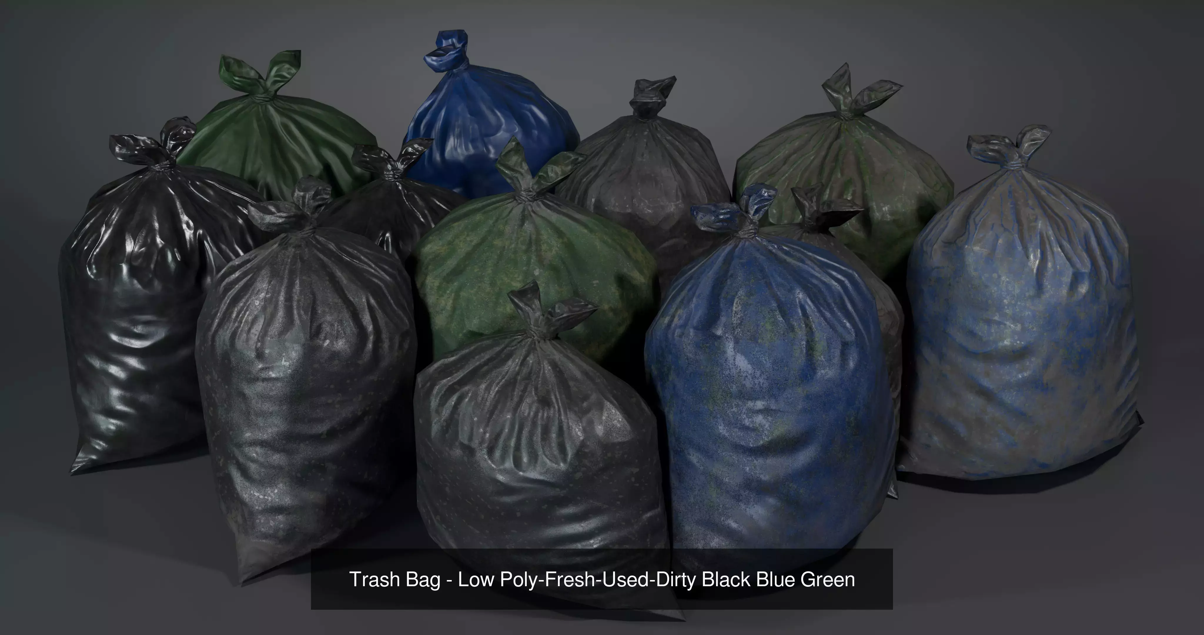 Urban Trash Prop Pack  Assets with 4K Textures  LODs 3D Model Collection_5