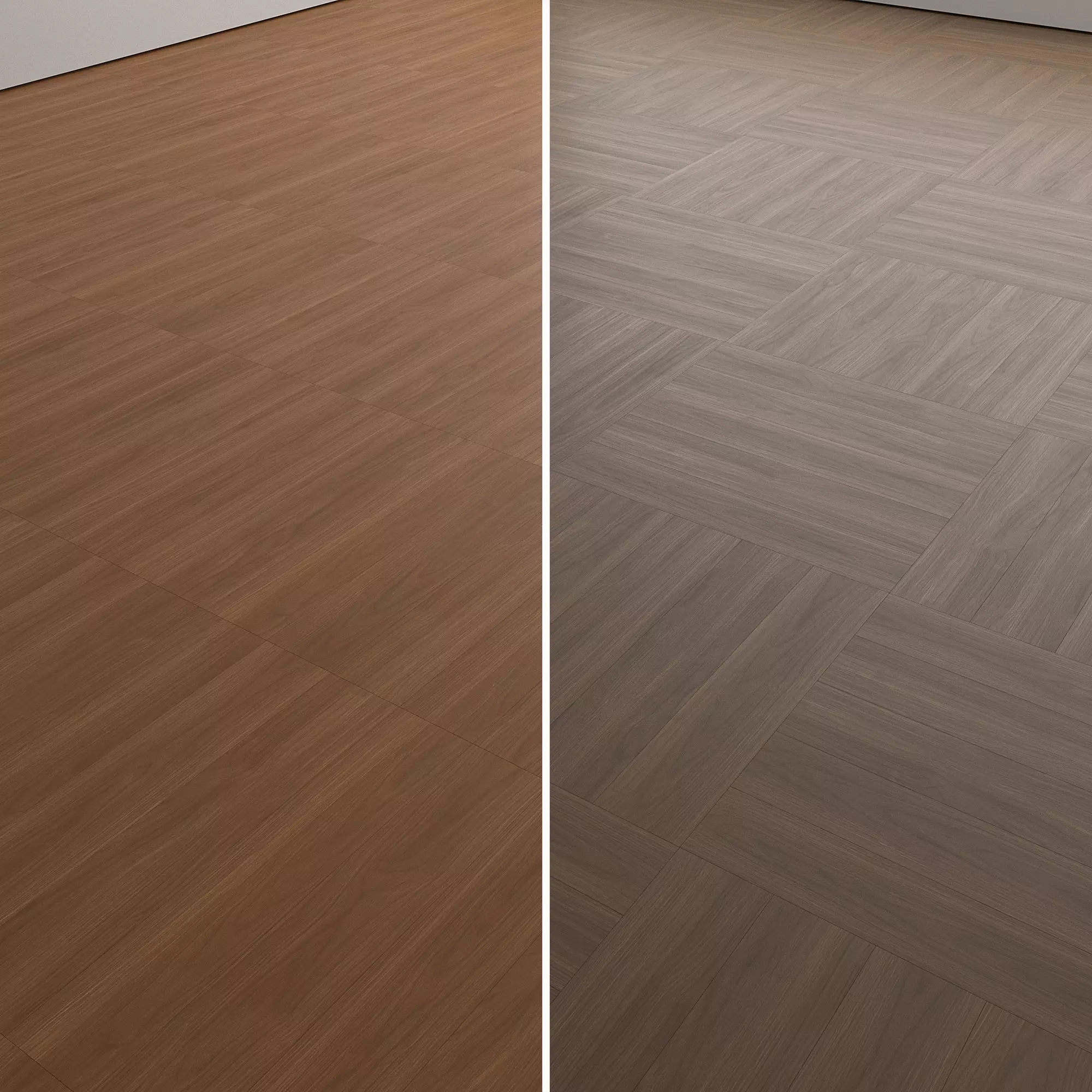 Walnut Wood Flooring and Parquet Set 02 Texture_3