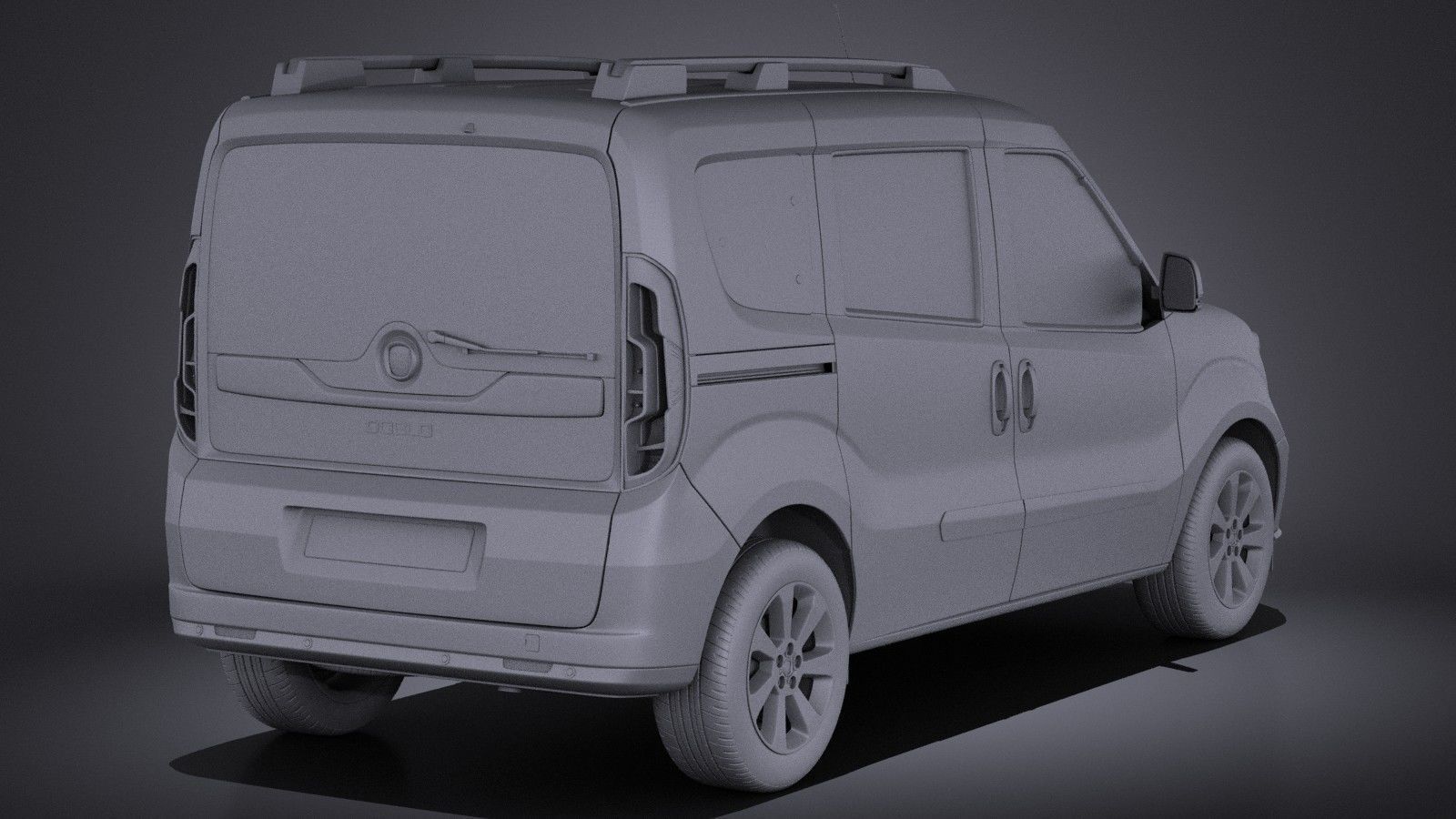 Fiat Doblo Passenger 2015 VRAY 3D model_11