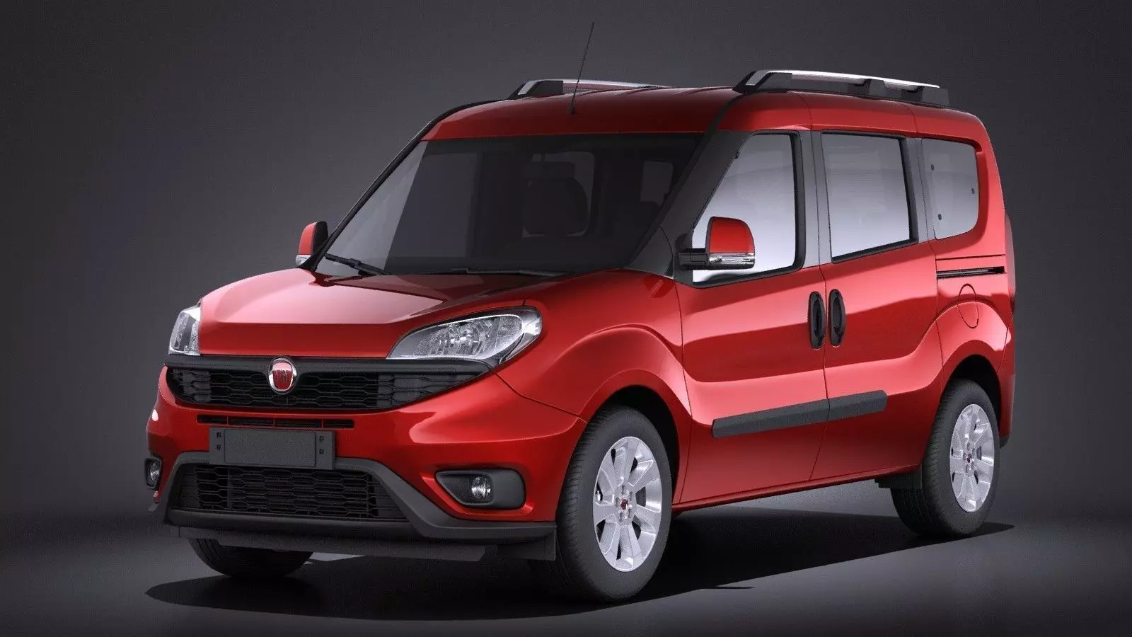 Fiat Doblo Passenger 2015 VRAY 3D model_0