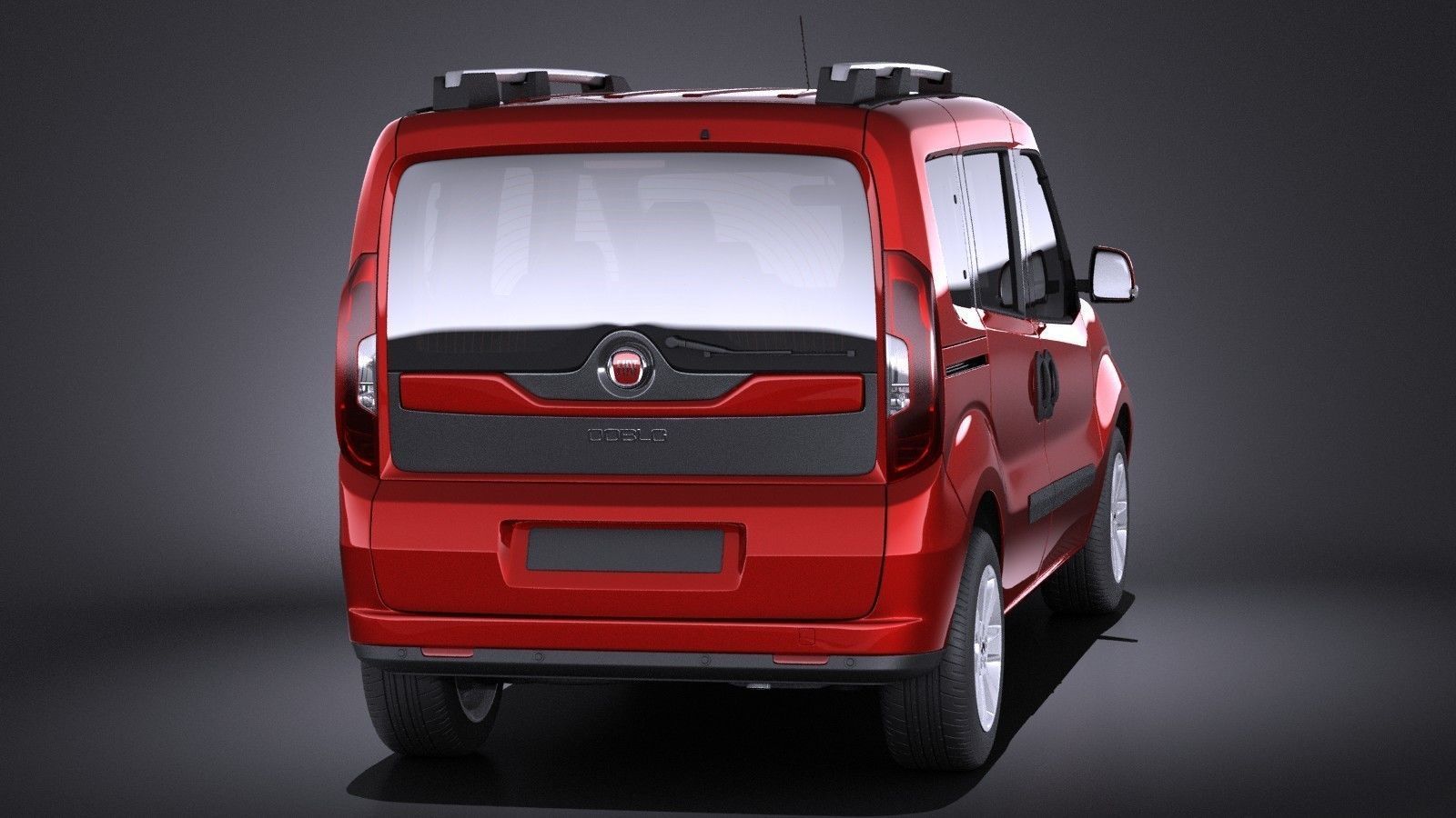 Fiat Doblo Passenger 2015 VRAY 3D model_5