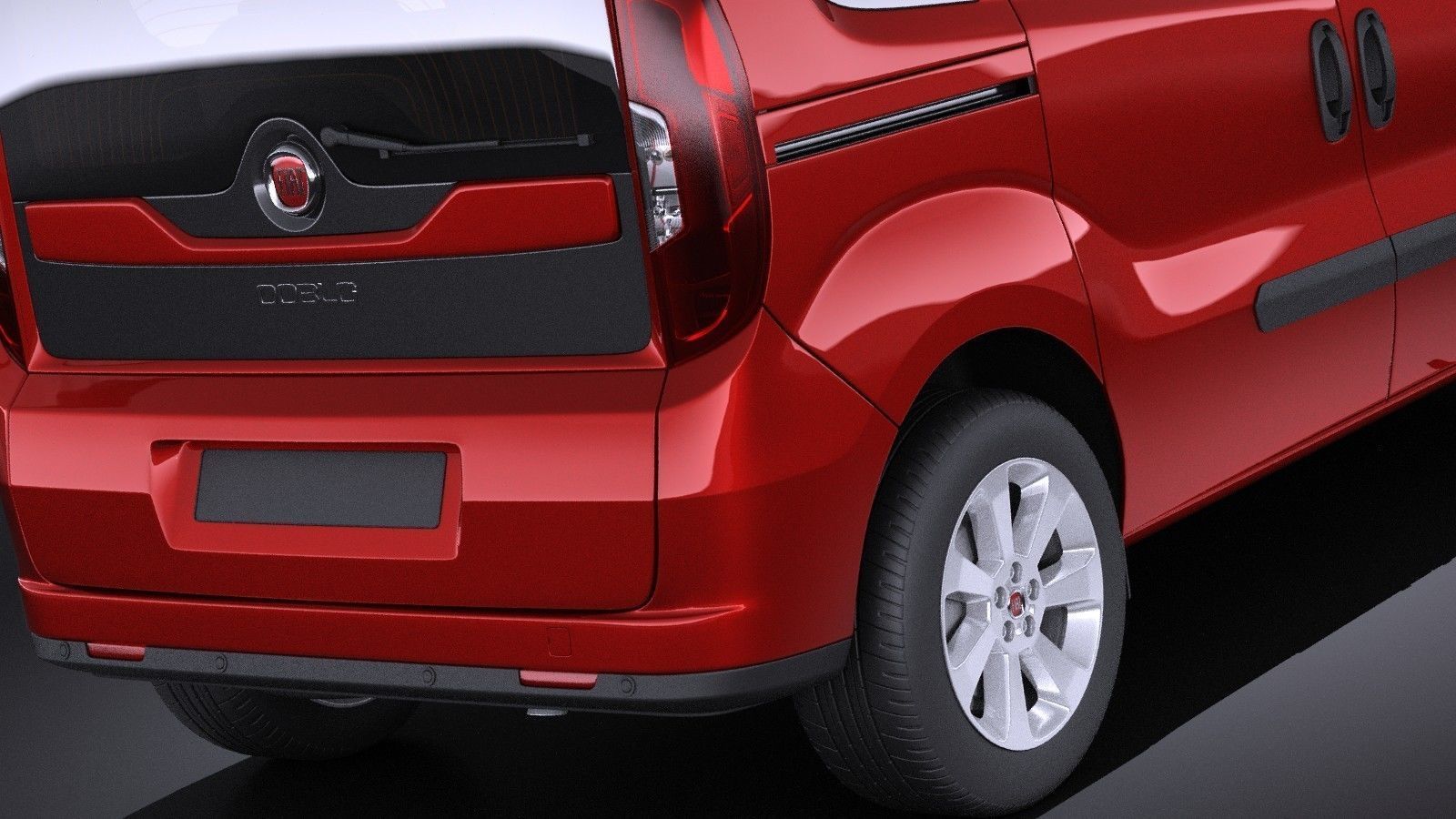 Fiat Doblo Passenger 2015 VRAY 3D model_3