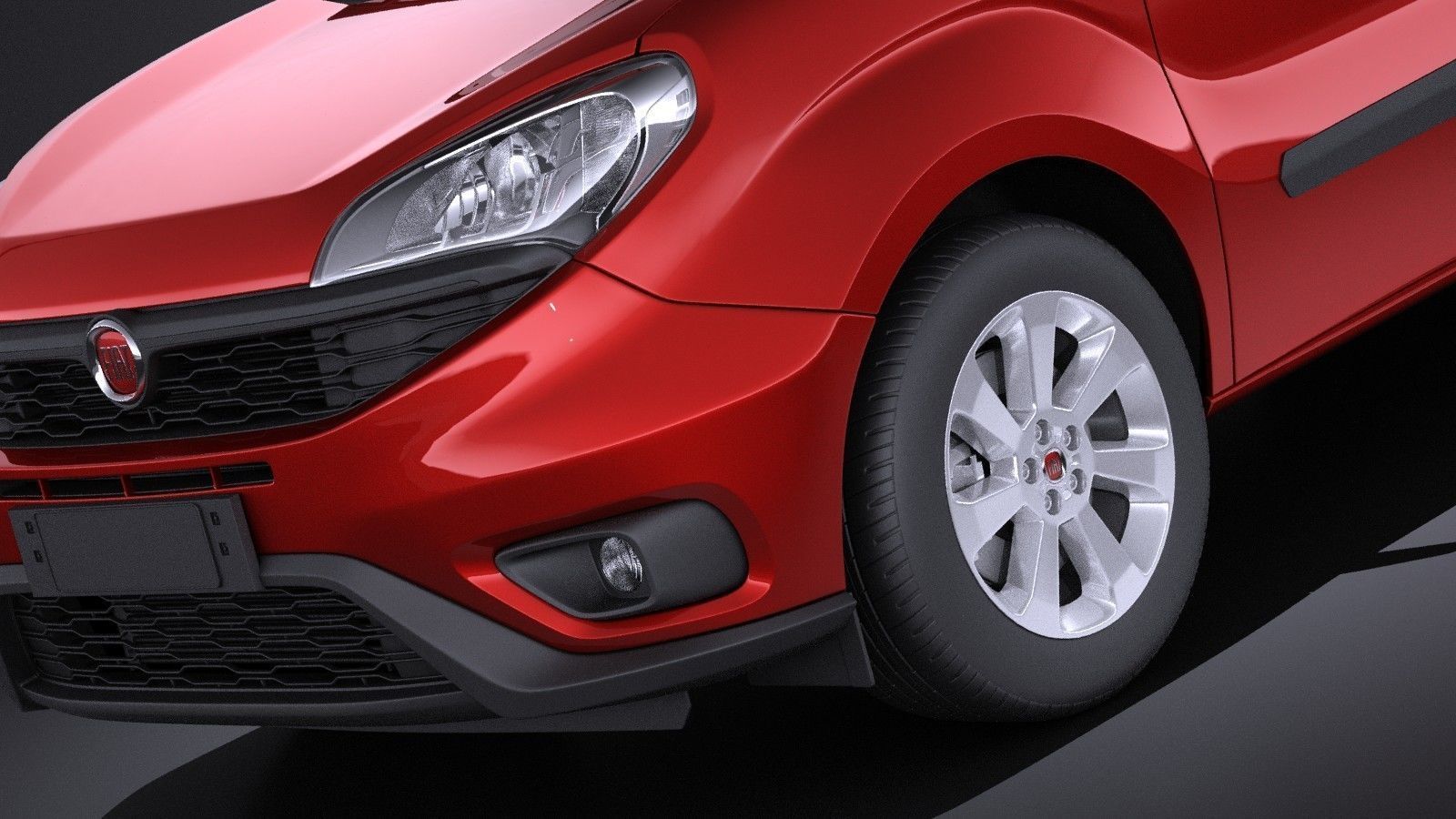 Fiat Doblo Passenger 2015 VRAY 3D model_2