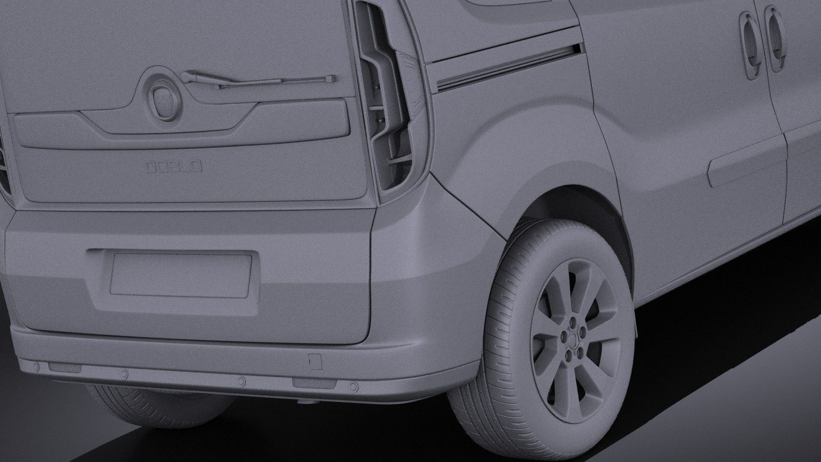 Fiat Doblo Passenger 2015 VRAY 3D model_10