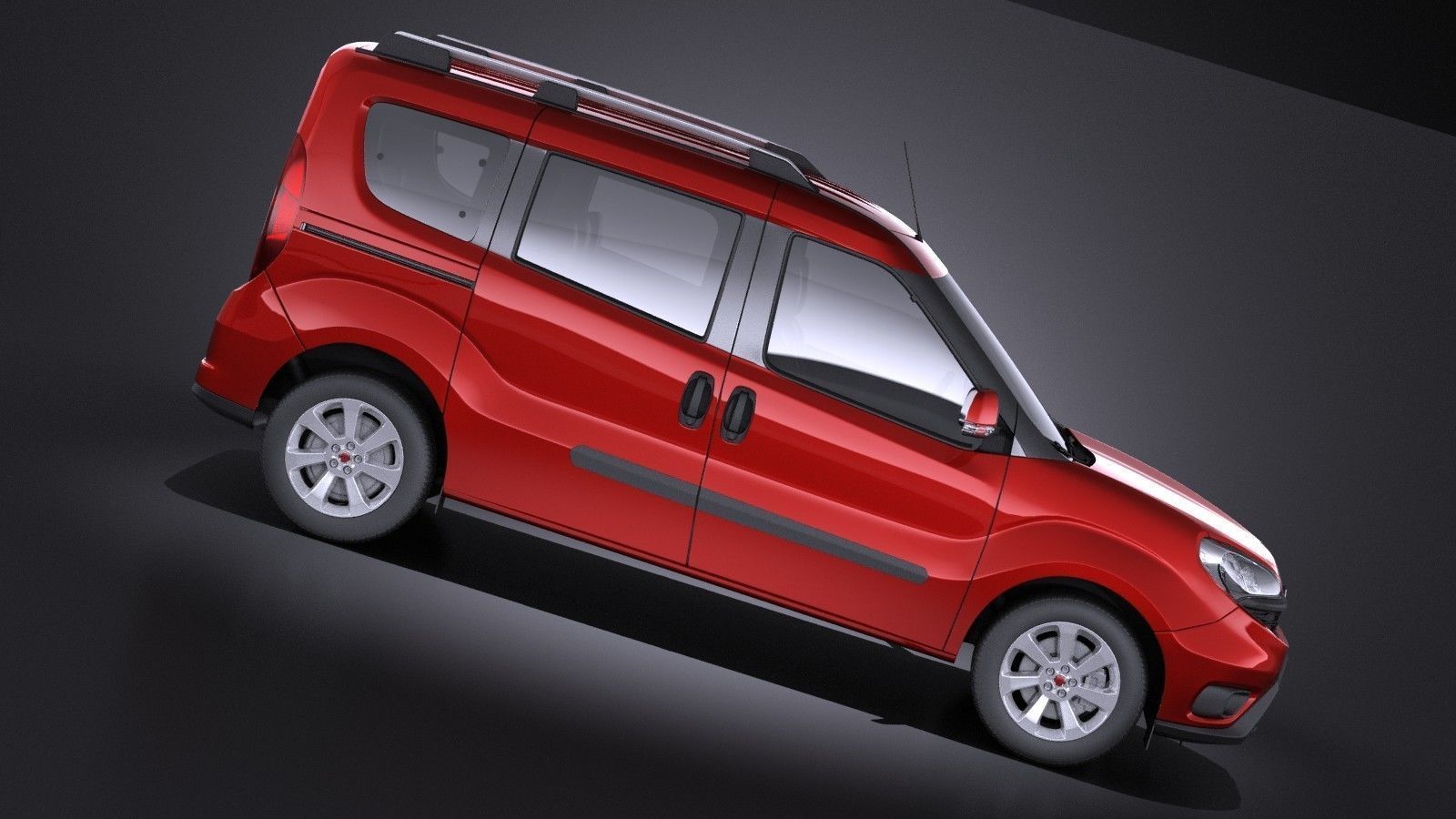 Fiat Doblo Passenger 2015 VRAY 3D model_6