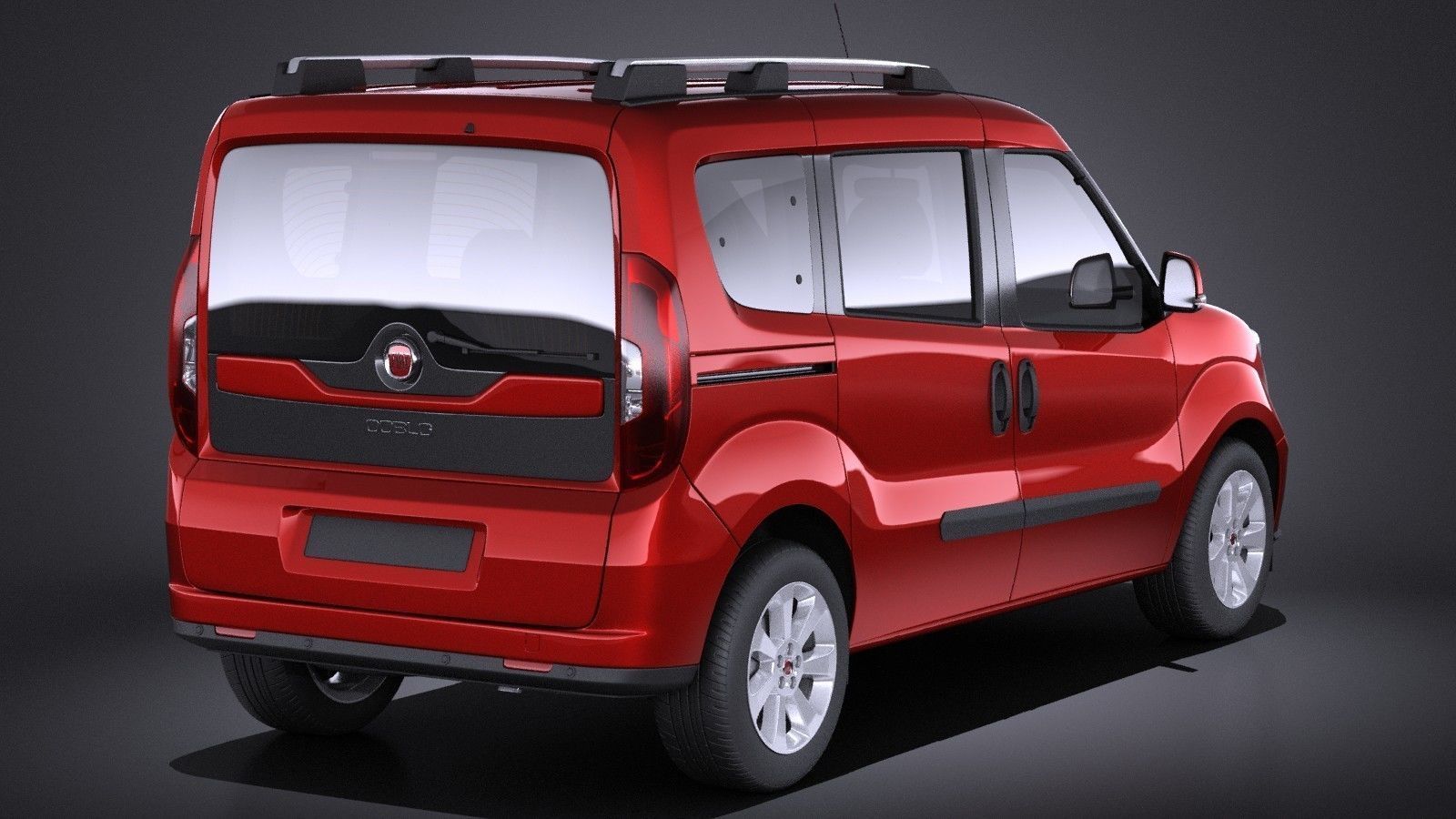 Fiat Doblo Passenger 2015 VRAY 3D model_4