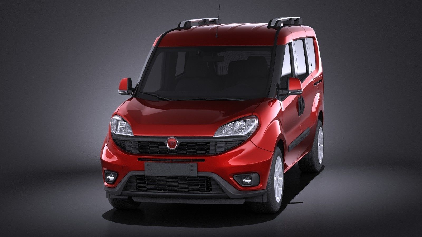 Fiat Doblo Passenger 2015 VRAY 3D model_1