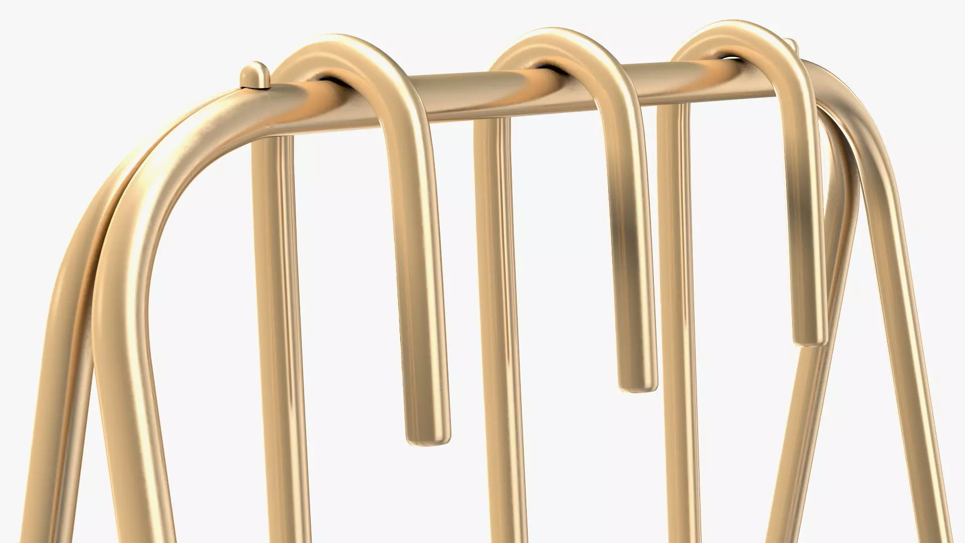 Port Fireplace Tools Brass 3D model_13