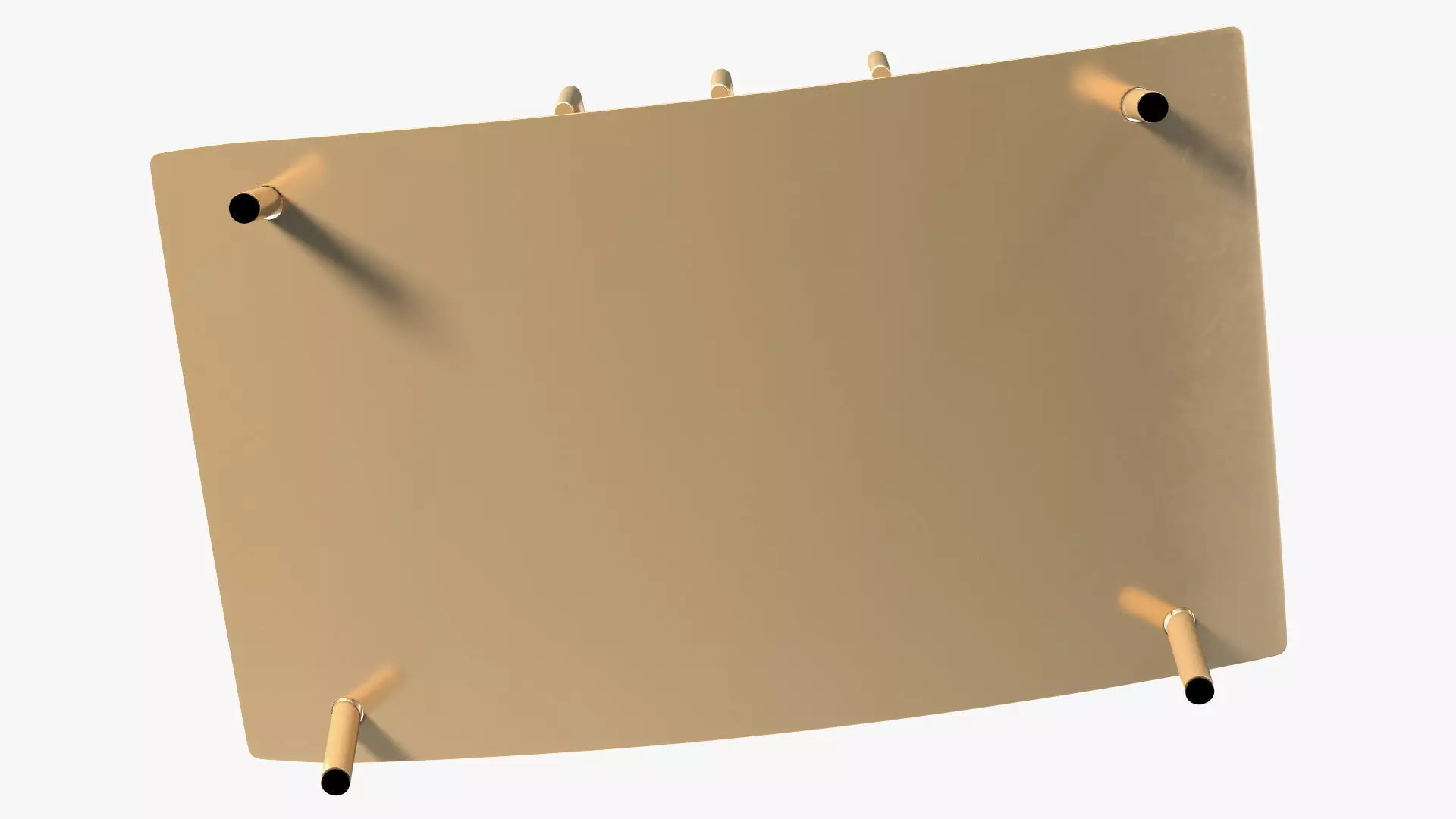 Port Fireplace Tools Brass 3D model_9