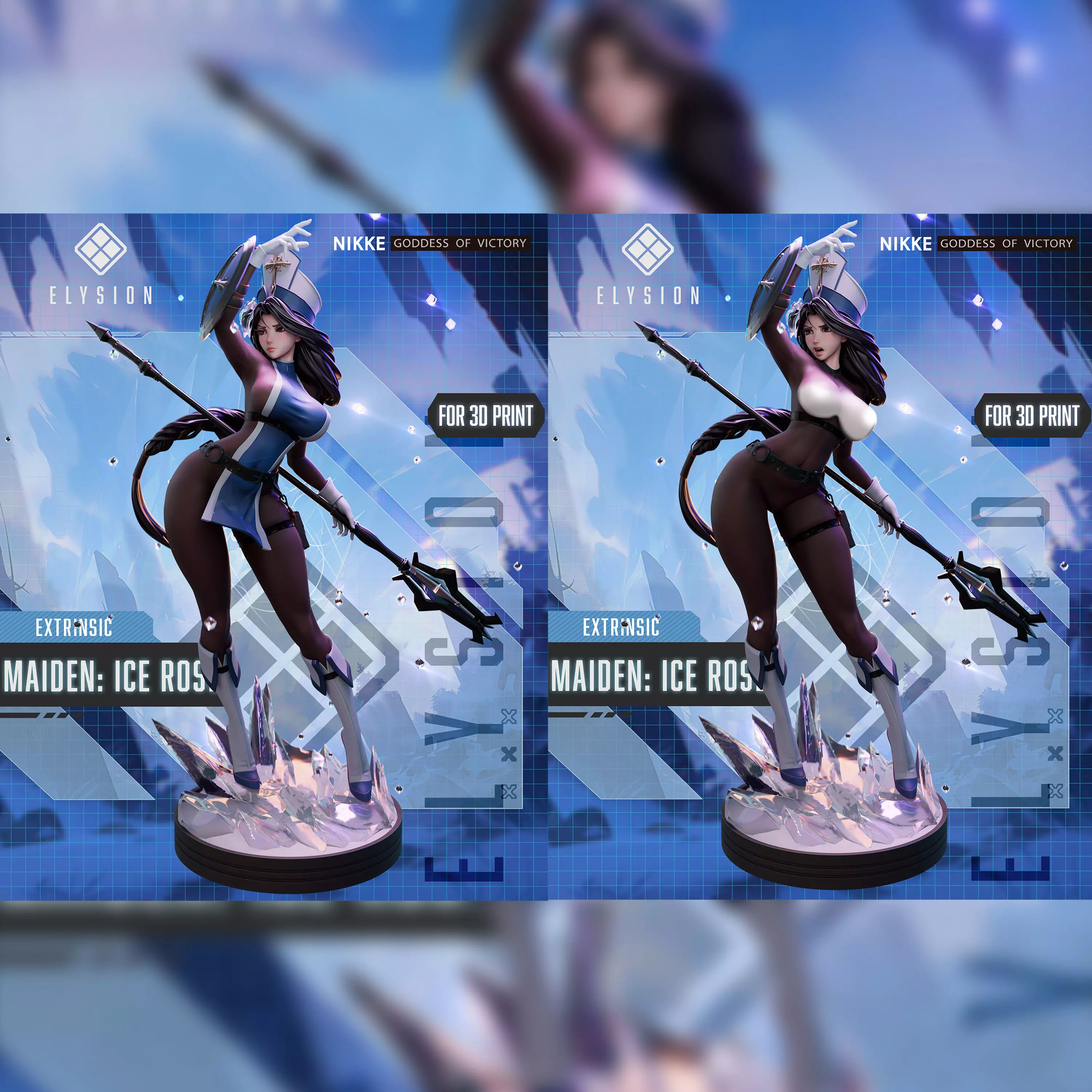 Maiden Ice Rose from Nikke Goddess Of Victory Collector Package 3D print model_0