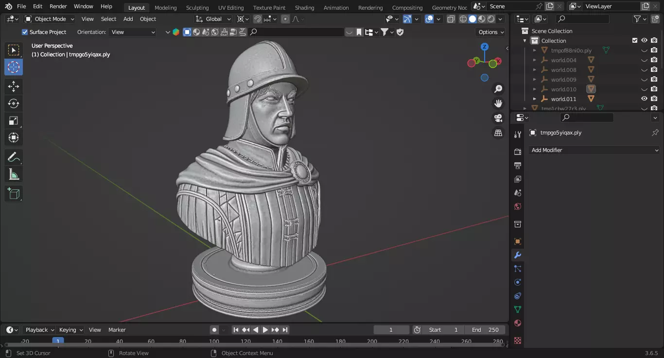 Medieval British Soldier Pawn Chess Piece 3D print model_3