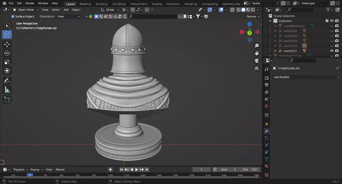 Medieval British Soldier Pawn Chess Piece 3D print model_6