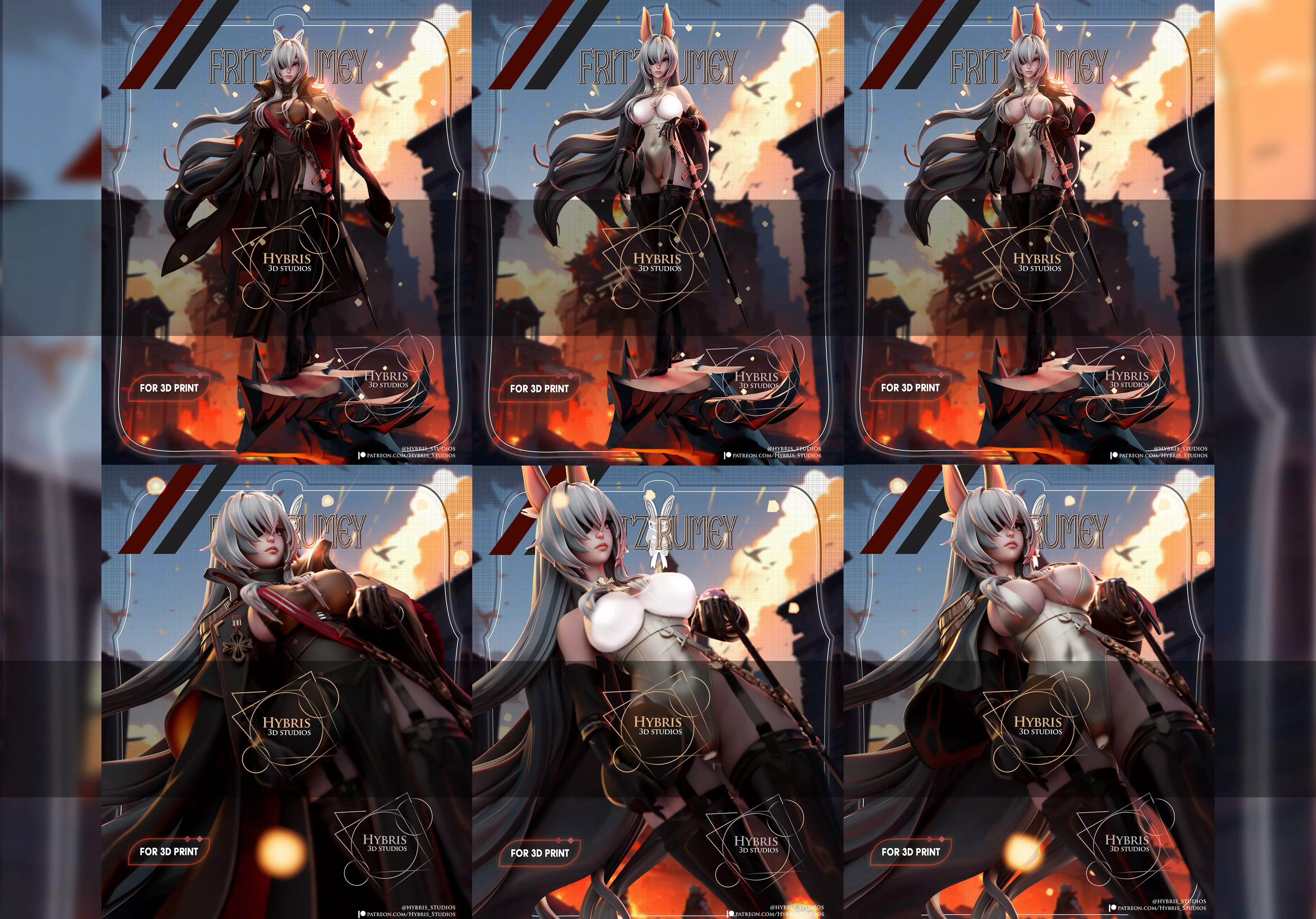 KSM Fritz Rumey from Azur Lane Commercial Package 3D print model_1