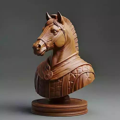 Medieval British Knight Chess Piece