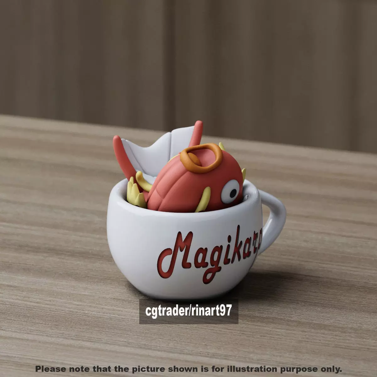 Magikarp chill cup 3D print model