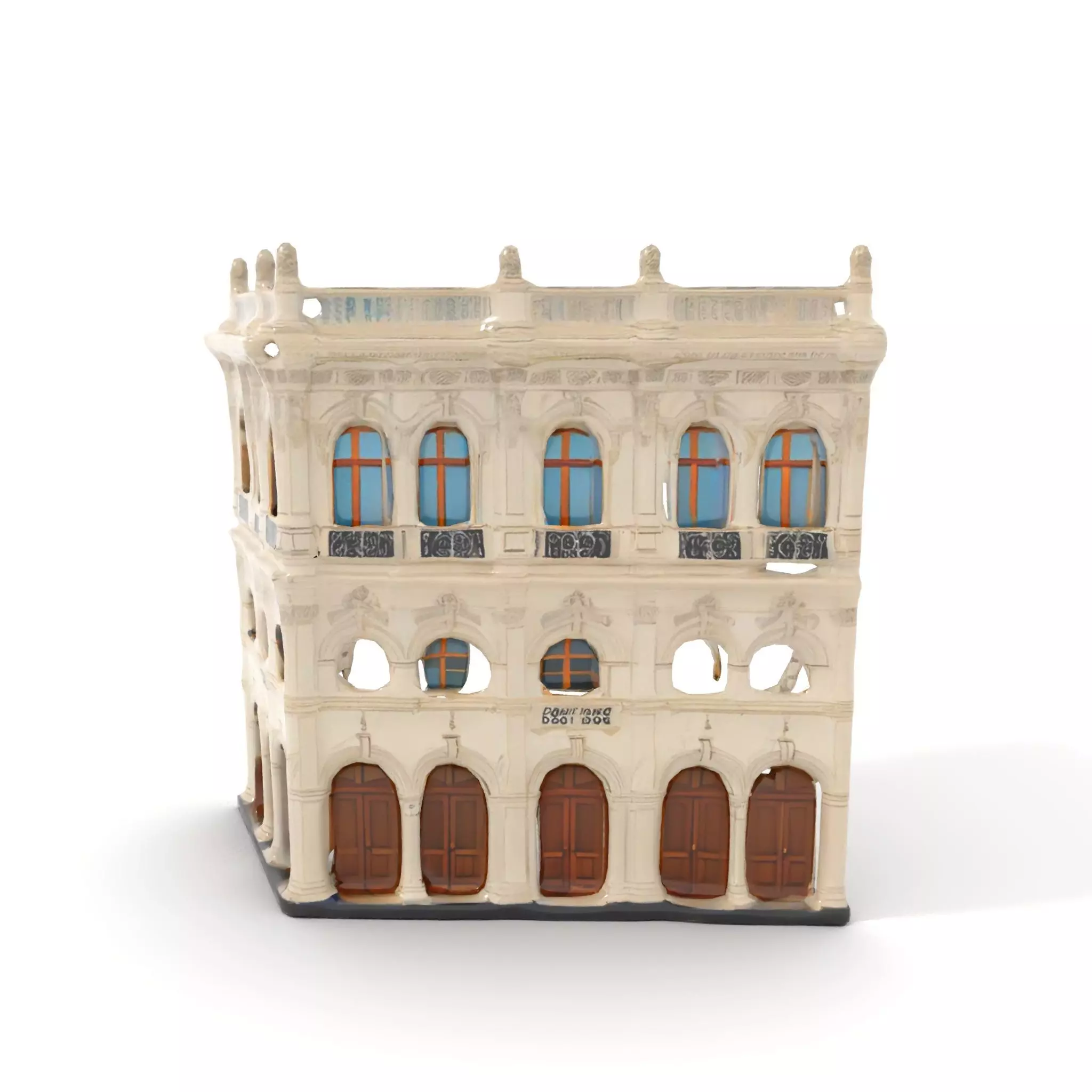 Classic Victorian Building model pack Low-poly 3D model_6