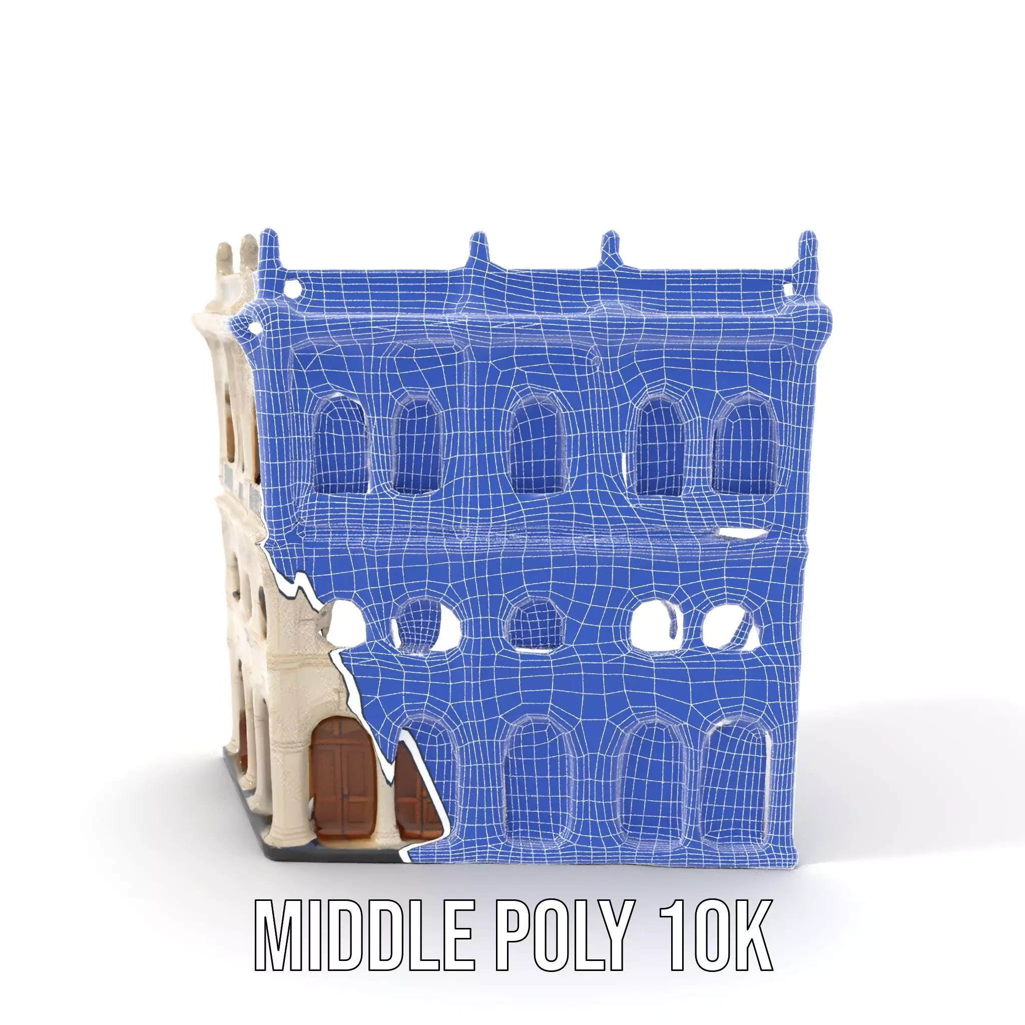 Classic Victorian Building model pack Low-poly 3D model_13