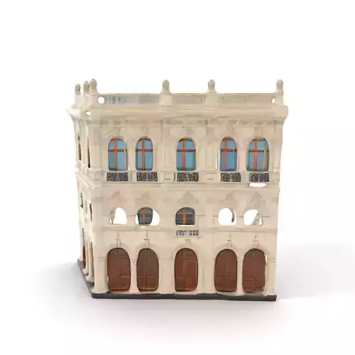 Classic Victorian Building model pack Low-poly 3D model Classic Victorian Building model pack Low-poly 3D model