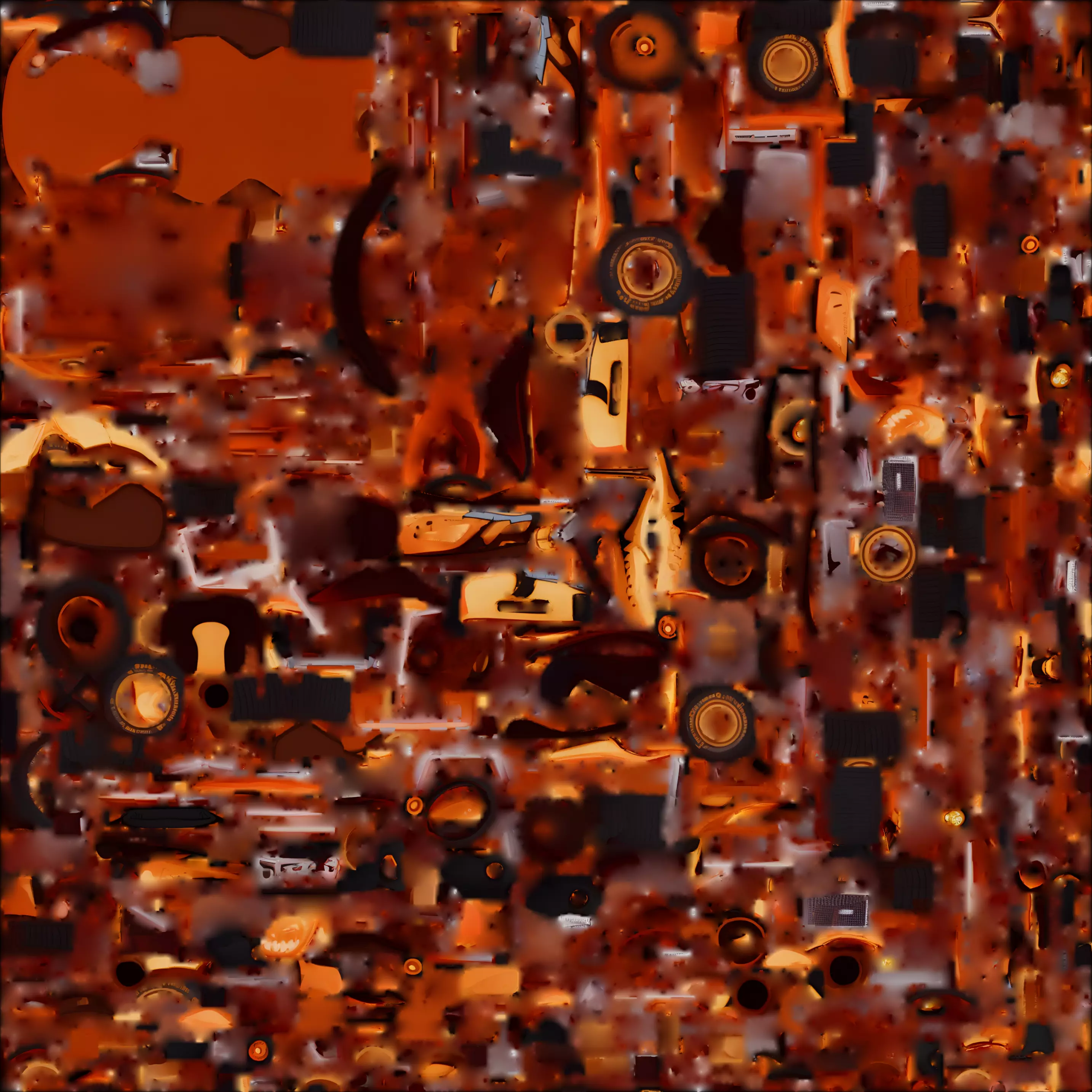 High Performance Jack O Lantern Racing Kart 3D Model Spooky Low-poly 3D model_1