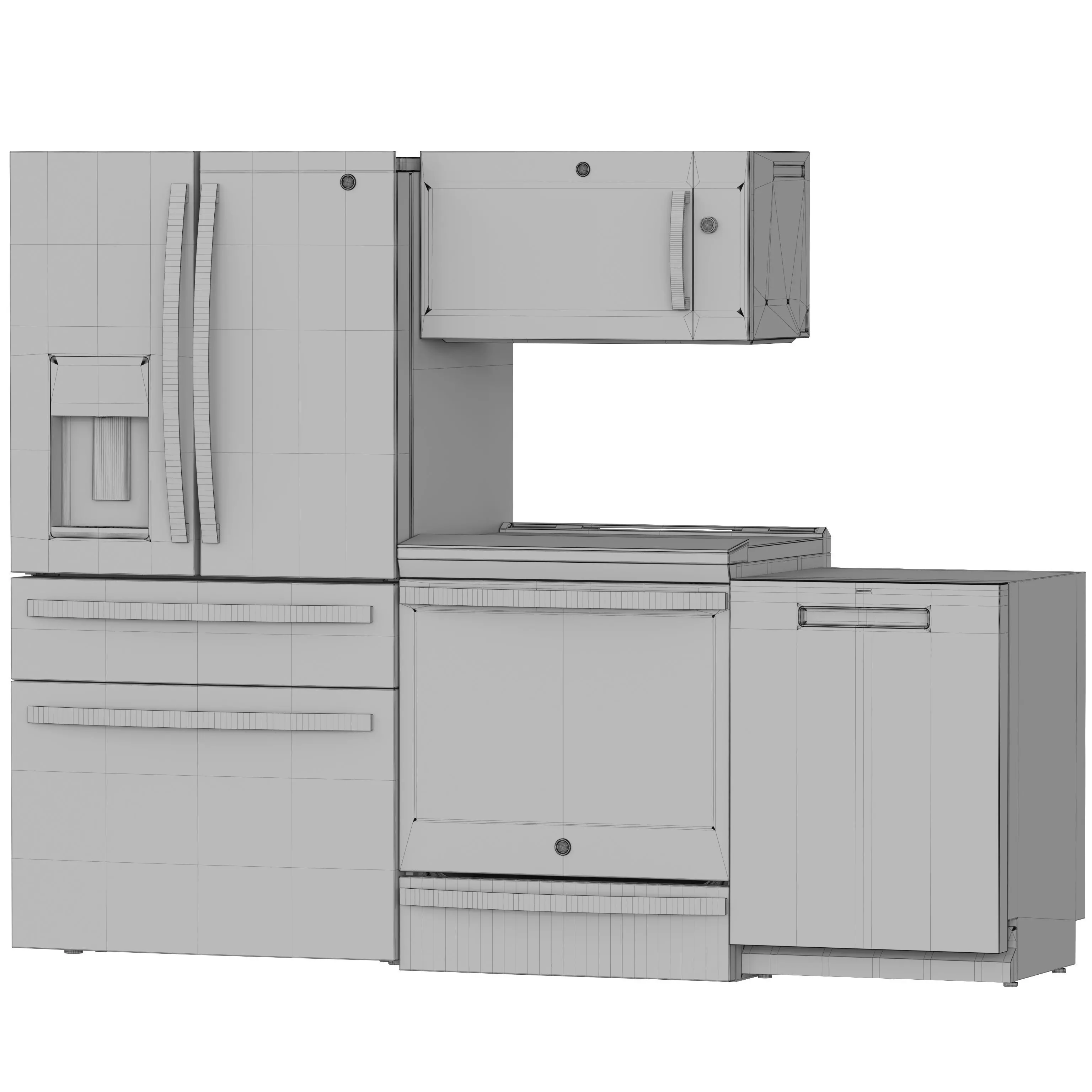 GE Appliance Collection 14 3D model_6
