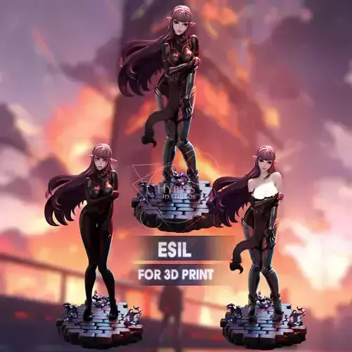 Esil Radiru from Solo Leveling Commercial Package 3D print model