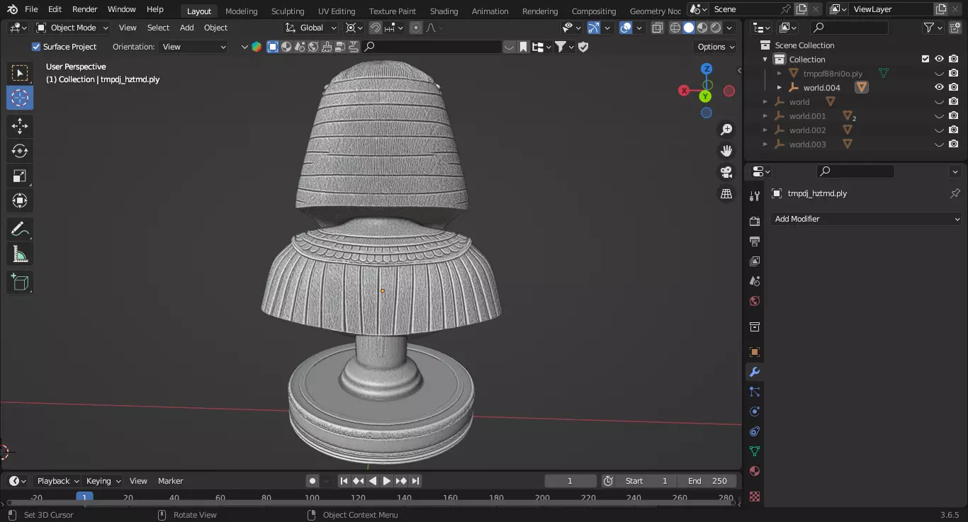 Ancient Egyptian Spiritual Leader Chess Piece 3D print model_6