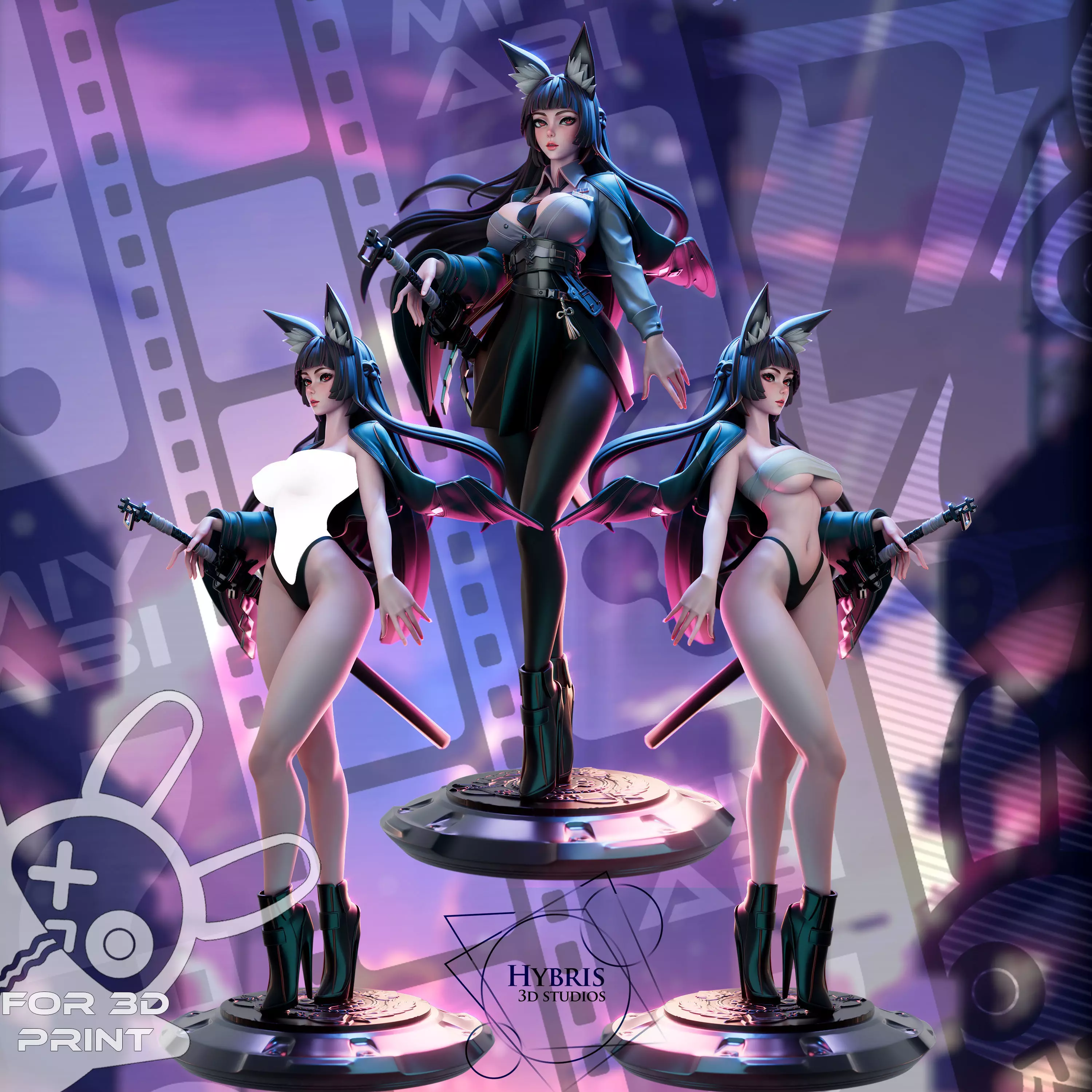 Hoshimi Miyabi from Zenless Zone Zero Commercial Package 3D print model