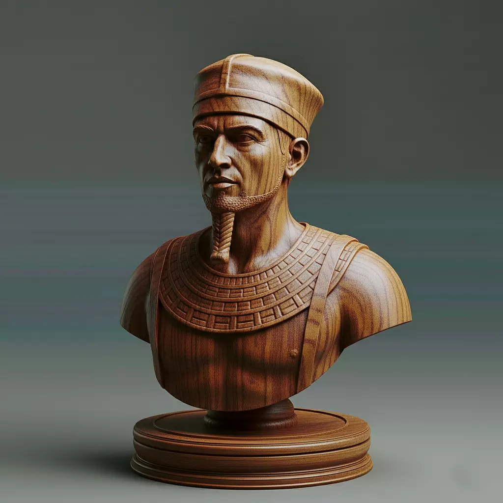 Ancient Egyptian Soldier Pawn Chess Piece 3D print model_0