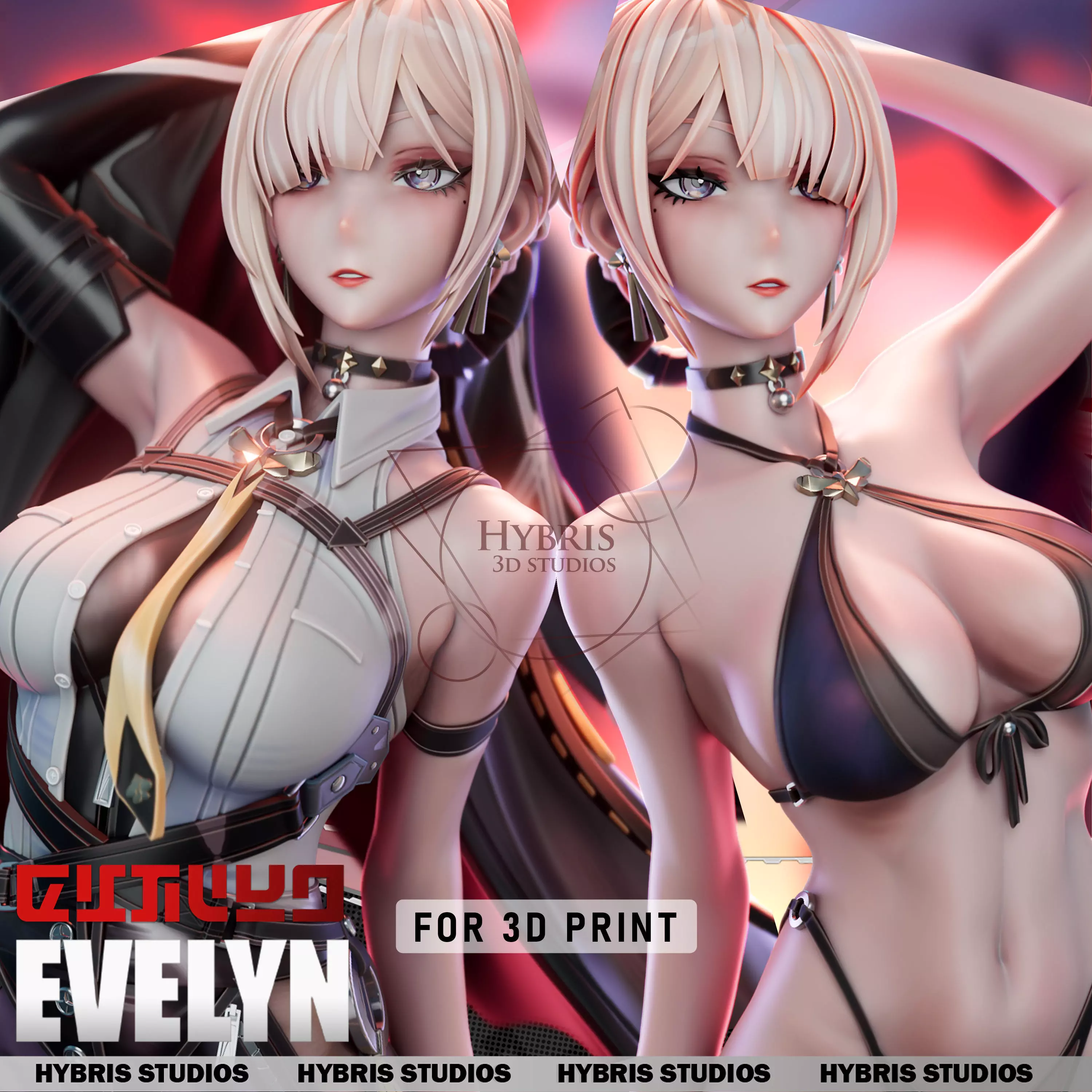 Evelyn Chevalier from Zenless Zone Zero Commercial Package 3D print model