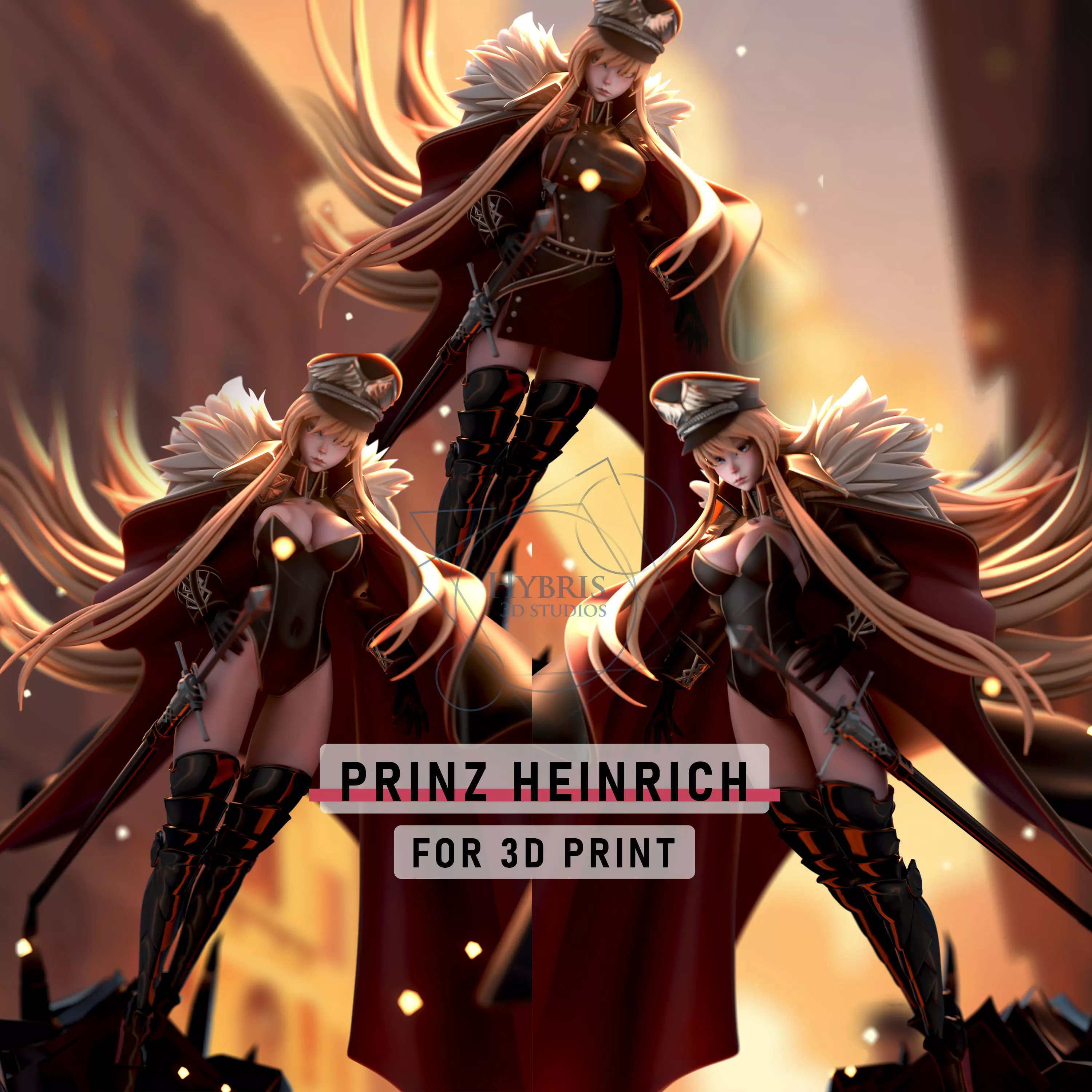 Bismarck from Azur Lane Commercial Package 3D print model_0