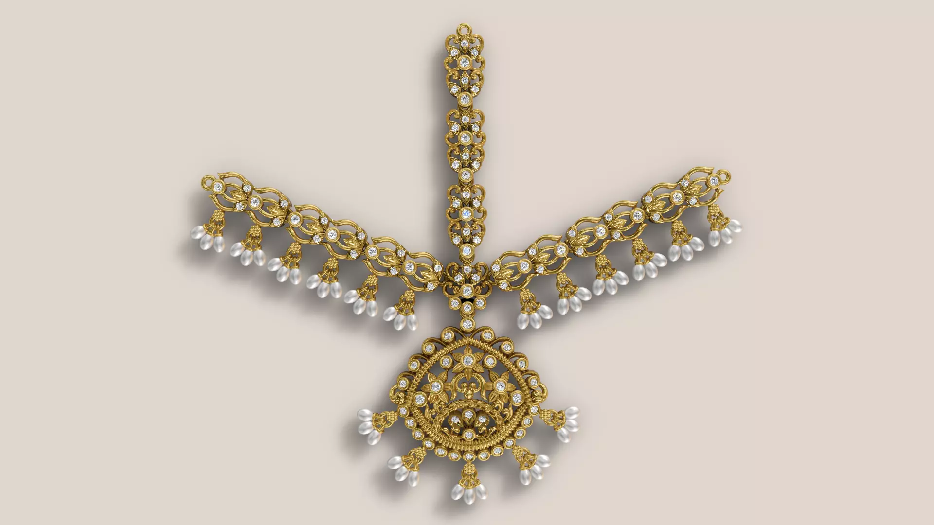 Nakshi Necklace 3D print model