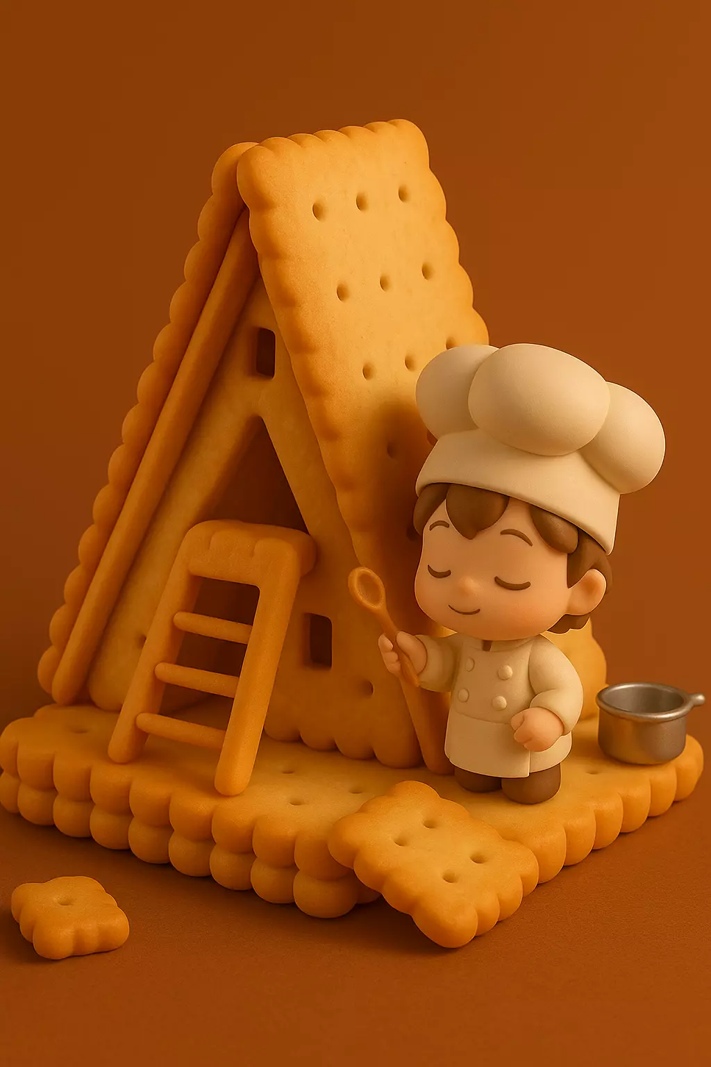 Baker and a Biscuit House 3D print model