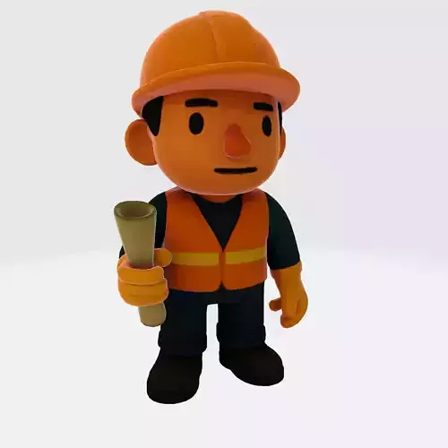 Construction Worker for 3D Printing 3D print model