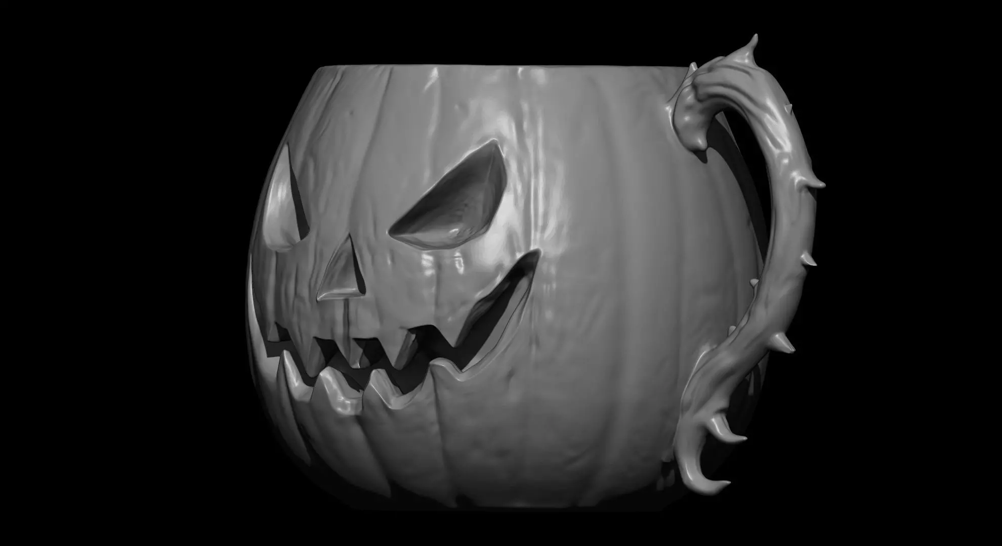 Jack o Lantern Coffee Mug 3D print model_2