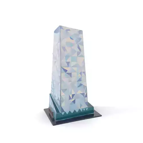 Geometric Facade Skyscraper model pack Low-poly 3D model