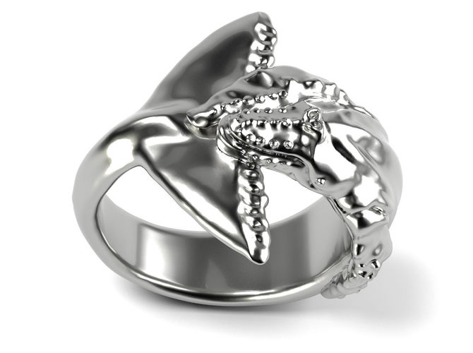 Humpback Whale Ring 3D print model