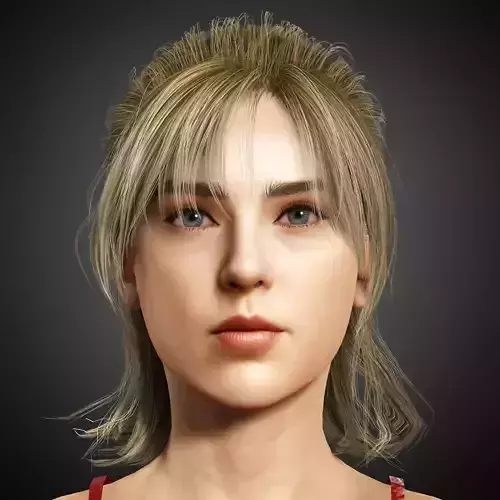 Taylor Swift Character Low-poly 3D model
