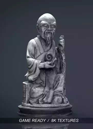 Old Chinese figure statue